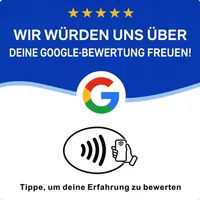 NFC-Bewertungskarte mit Google-Logo